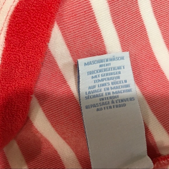 BODEN Striped Shift Dress Orange White Sleeveless Mod 60s Mini Pockets Women 12 - Picture 5 of 8